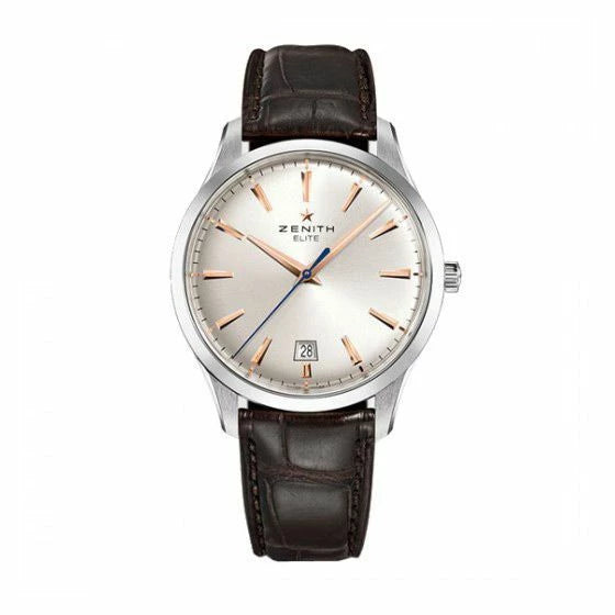 Zenith Elite Central Second Cadran Argenté - Les Champs d'Or Montre Zenith