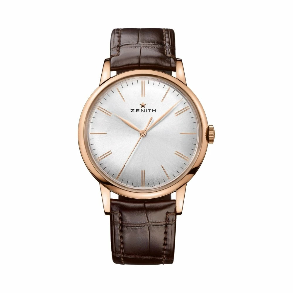 Zenith Elite automatique boîtier or rose - Les Champs d'Or Montre Zenith