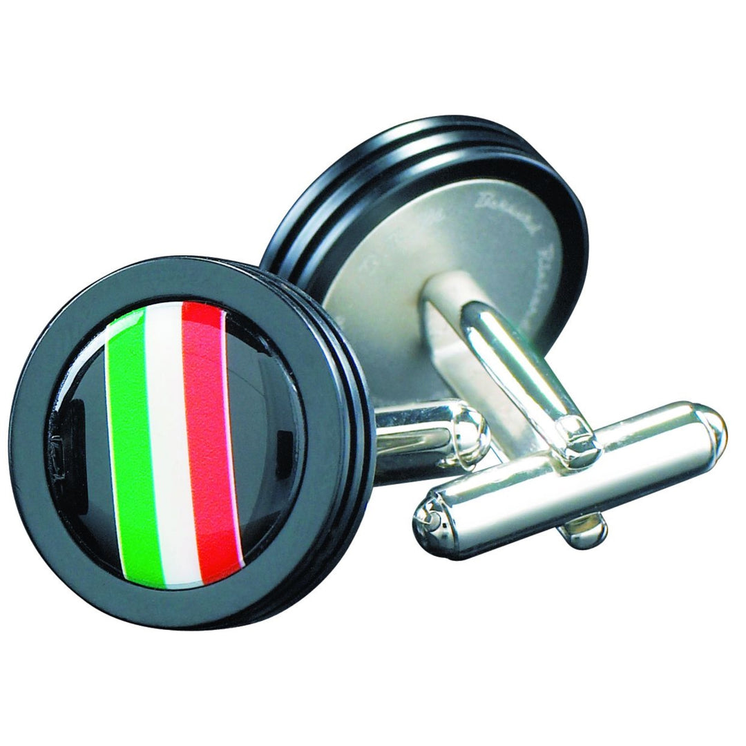 Boutons de manchette drapeau "Italie"