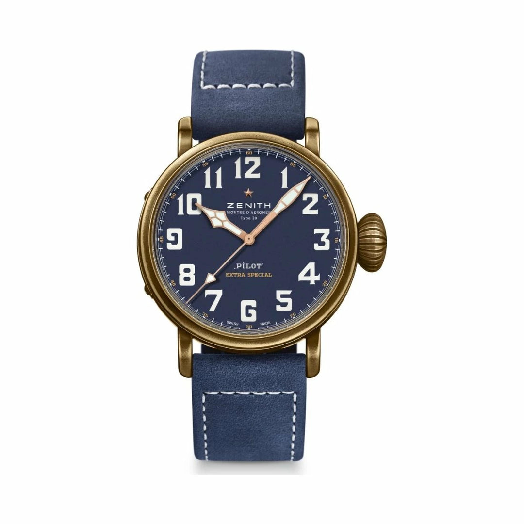 Zenith Pilot Type 20 Extra Special 45mm Cadran Bleu - Les Champs d'Or Montre Zenith