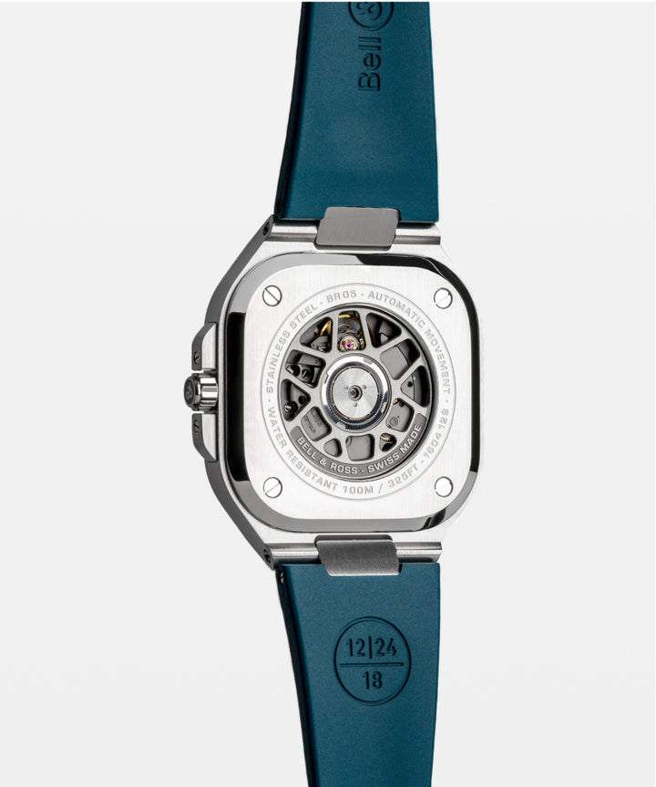 Montre BR 05 GMT Sky Blue Caoutchouc -  - Bell & Ross - Montre - Les Champs d'Or