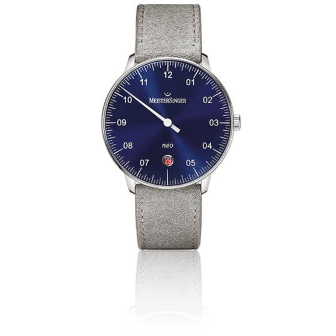 Montre Neo Mono aiguille bracelet daim NE908N - Montre - MeisterSinger - Les Champs d'Or