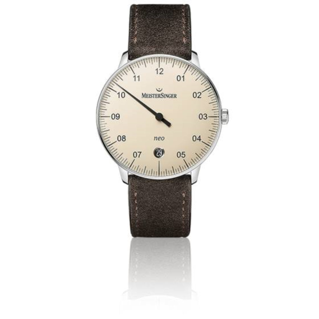 Montre Neo Mono aiguille bracelet daim NE903N - Montre - MeisterSinger - Les Champs d'Or