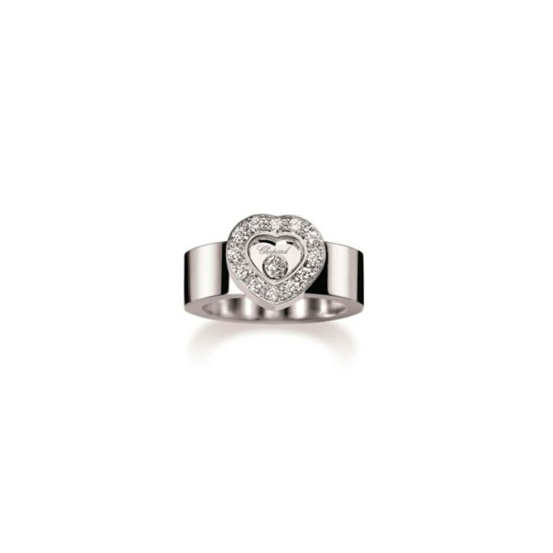 Bague Happy Diamonds Or Blanc Sertie 822936-1109 - Chopard Joaillerie - Bagues - Les Champs d'Or