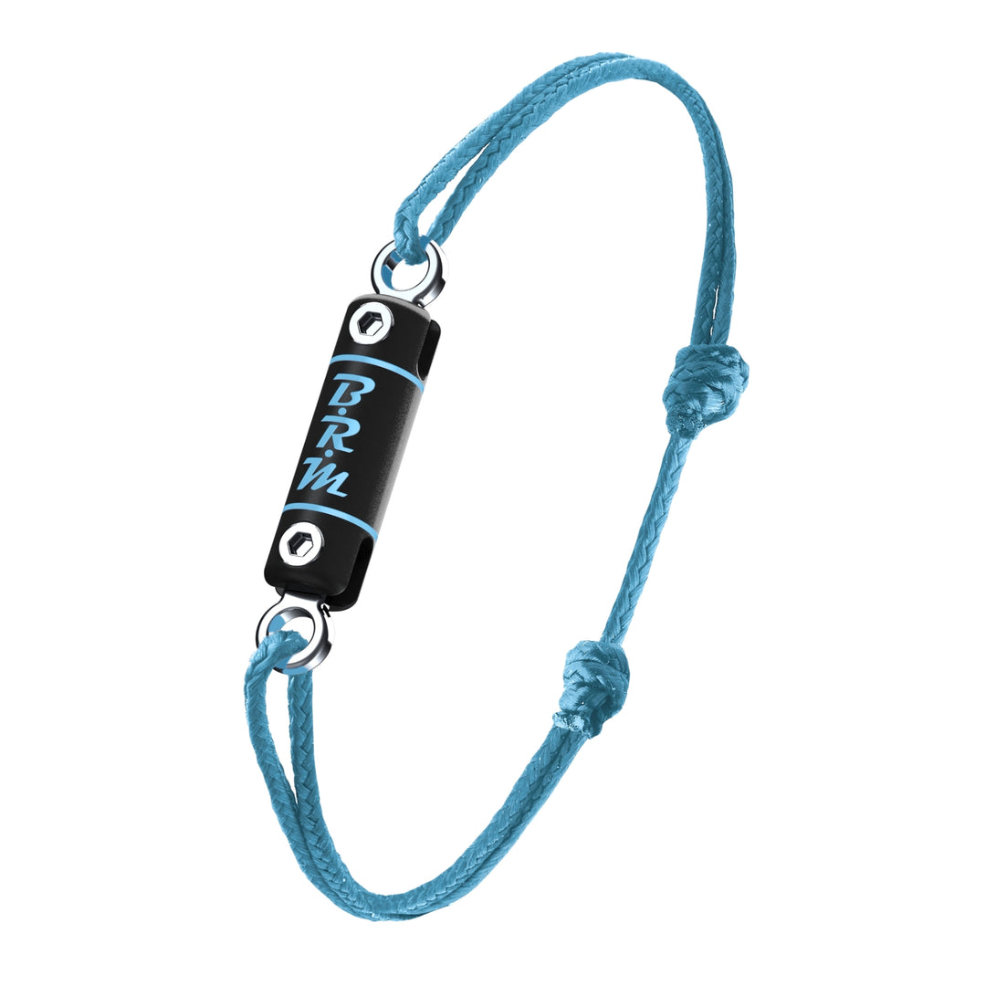 Bracelet Cardan Titane et Inox Bleu Ciel - B.R.M Bijoux  - Bracelet - Les Champs d'Or