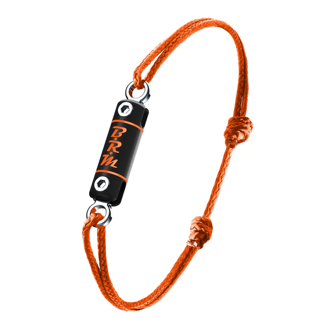 Bracelet Cardan Titane et Inox Orange - B.R.M Bijoux  - Bracelet - Les Champs d'Or