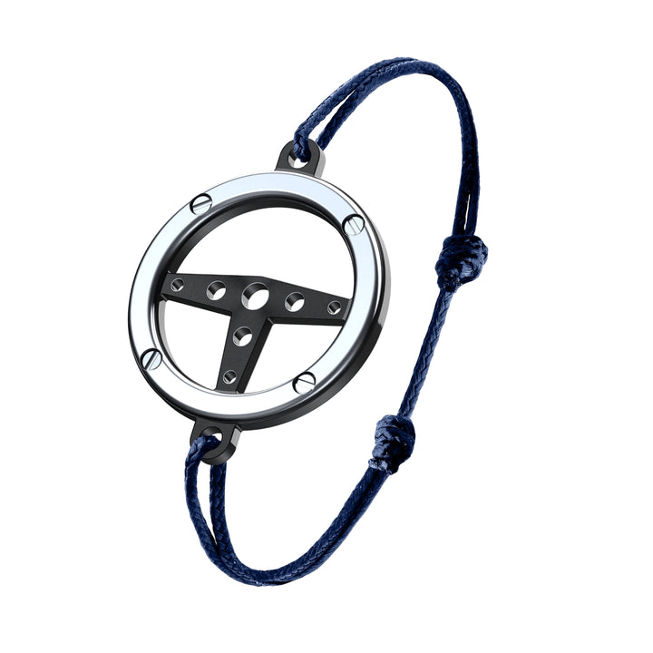 Bracelet Volant Titane et Inox Bleu Navy - B.R.M Bijoux  - Bracelet - Les Champs d'Or