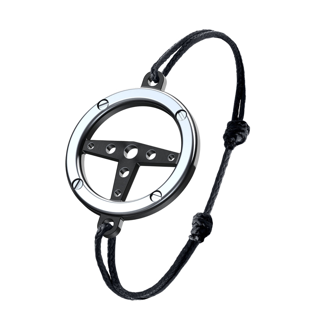 Bracelet Volant Titane et Inox Noir - B.R.M Bijoux  - Bracelet - Les Champs d'Or
