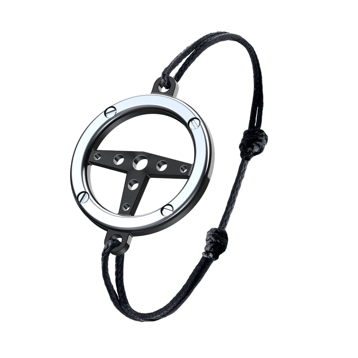 Bracelet Volant Titane et Inox Noir - B.R.M Bijoux  - Bracelet - Les Champs d'Or