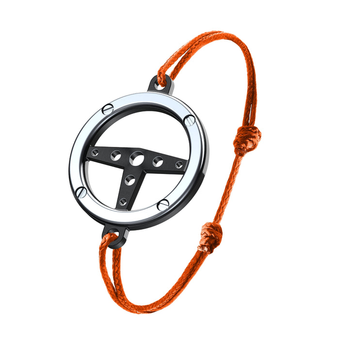 Bracelet Volant Titane et Inox Orange - B.R.M Bijoux  - Bracelet - Les Champs d'Or