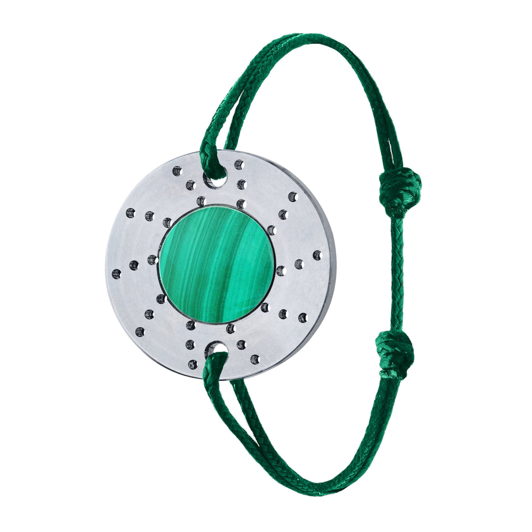 Bracelet Brake Pierre Titane Gris Malachite - B.R.M Bijoux  - Bracelet - Les Champs d'Or