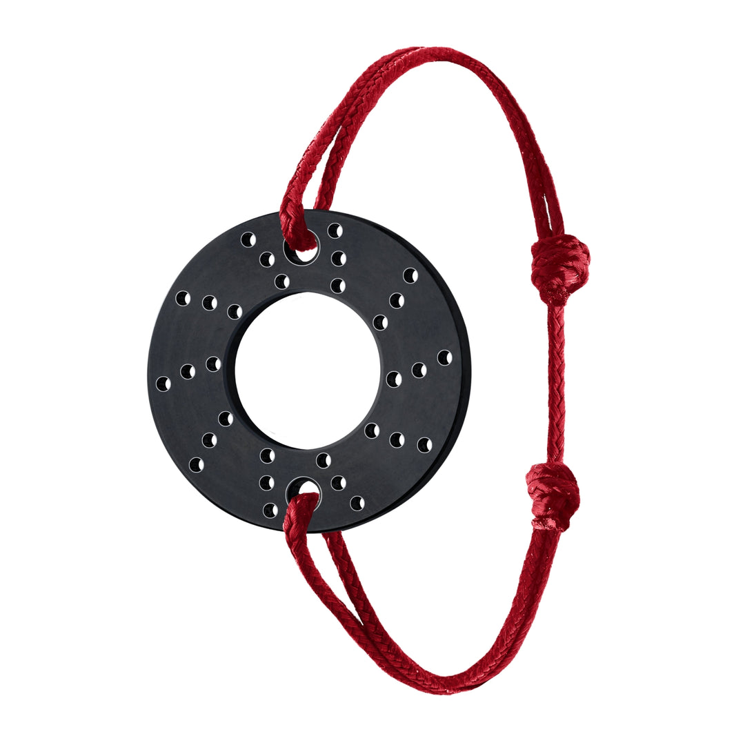 Bracelet Brake Titane Noir Rouge - B.R.M Bijoux  - Bracelet - Les Champs d'Or