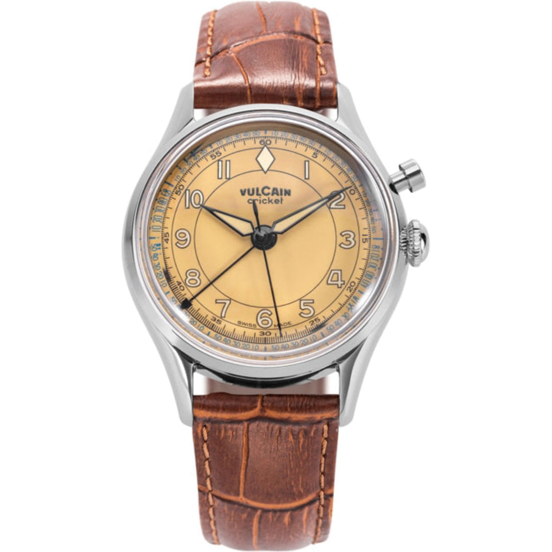 Montre Cricket Classique Brown Khaki 39MM - Montre - Vulcain - Les Champs d'Or
