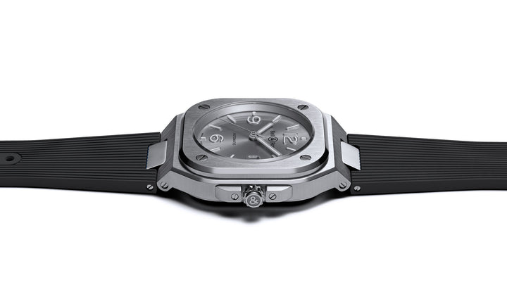 Bell & Ross - BR 05 Grey Steel Bracelet Caoutchouc Cadran Gris - Les Champs d'Or