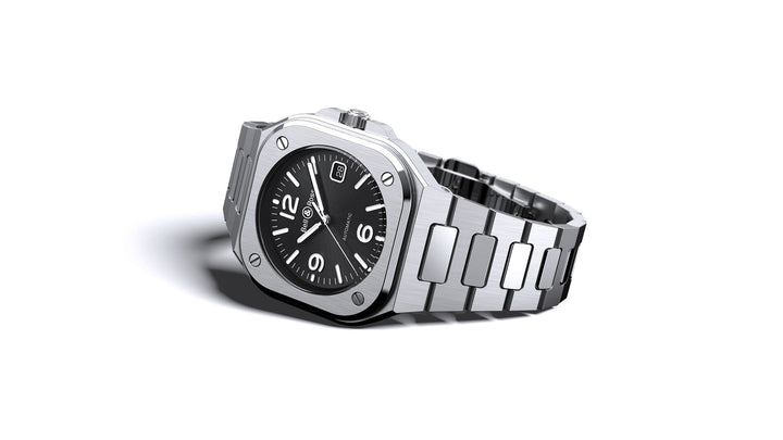 Bell & Ross - BR 05 Black Steel Bracelet Acier Cadran Noir - Les Champs d'Or