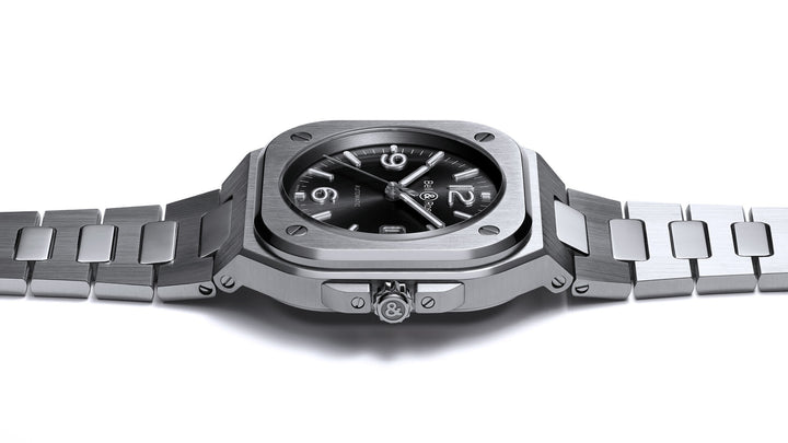 Bell & Ross - BR 05 Black Steel Bracelet Acier Cadran Noir - Les Champs d'Or