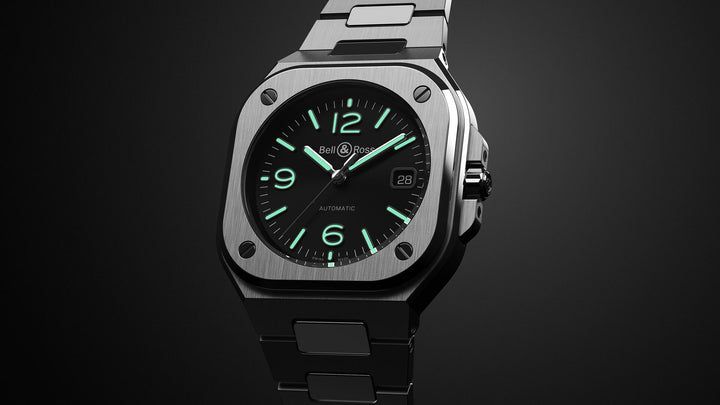 Bell & Ross - BR 05 Black Steel Bracelet Acier Cadran Noir - Les Champs d'Or