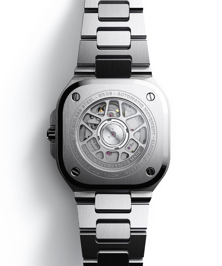 Bell & Ross - BR 05 Black Steel Bracelet Acier Cadran Noir - Les Champs d'Or