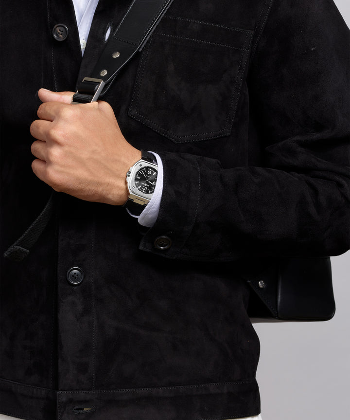 Bell & Ross - BR 05 Black Steel Bracelet Caoutchouc Cadran Noir - Les Champs d'Or