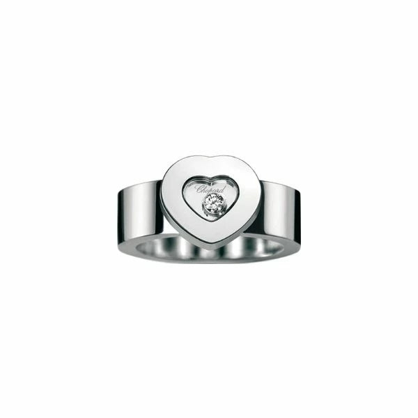 Bague Happy Diamonds Coeur Or Blanc 822897-1113 - Chopard Joaillerie - Bagues - Les Champs d'Or