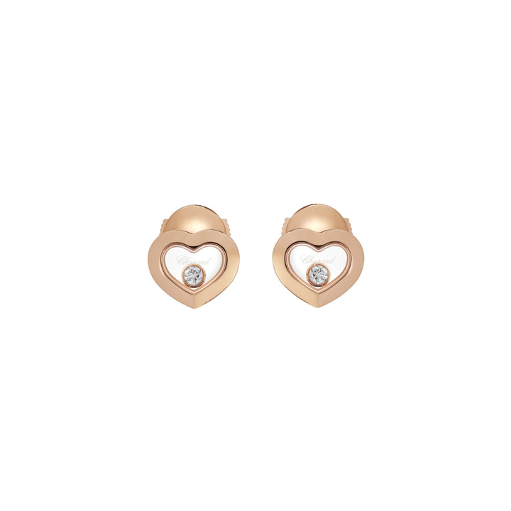 Boucles d'Oreilles Happy Diamonds Icons Coeur Or Rose 83A054-5001 - Chopard Joaillerie - Boucles d'Oreilles - Les Champs d'Or