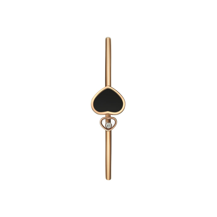 Bracelet Jonc Happy Hearts en Or Rose Onyx 857482-5202 - Bracelet - Chopard Joaillerie - Les Champs d'Or