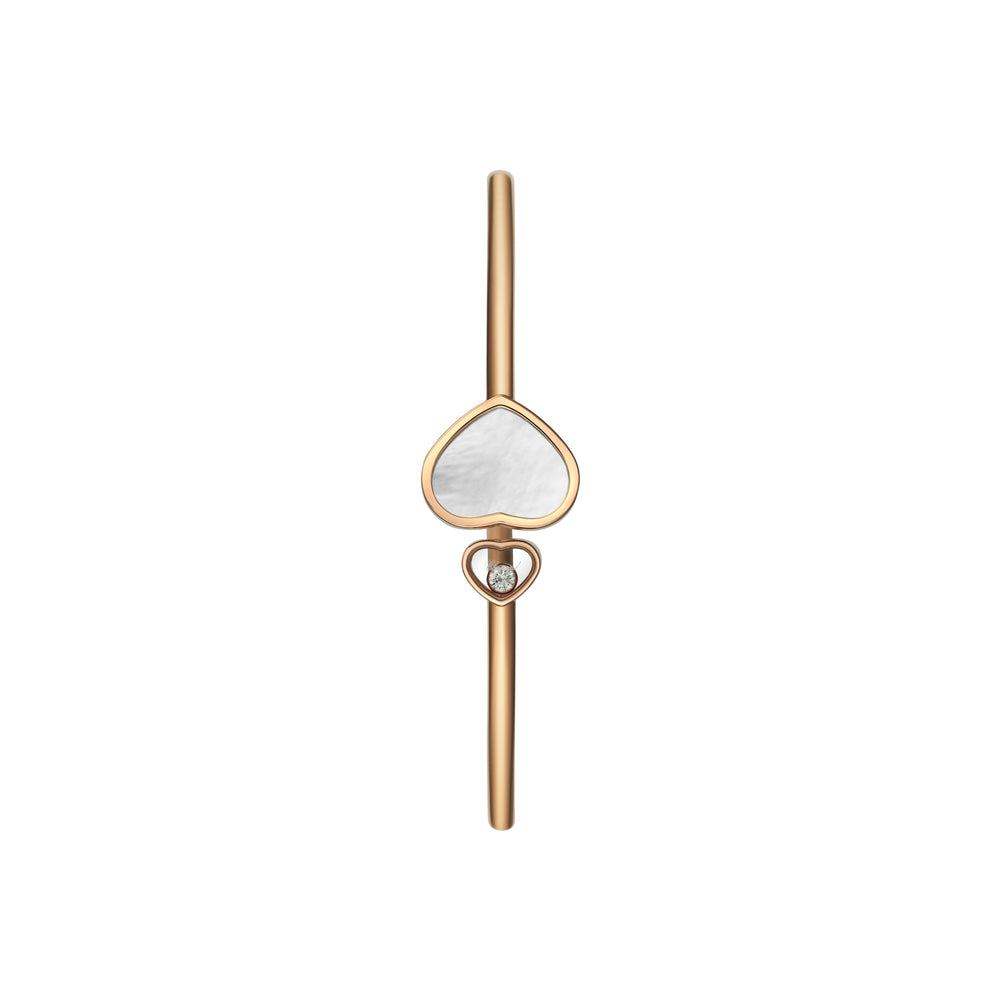 Bracelet Jonc Happy Hearts en Or Rose et Nacre 857482-5302 - Bracelet - Chopard Joaillerie - Les Champs d'Or