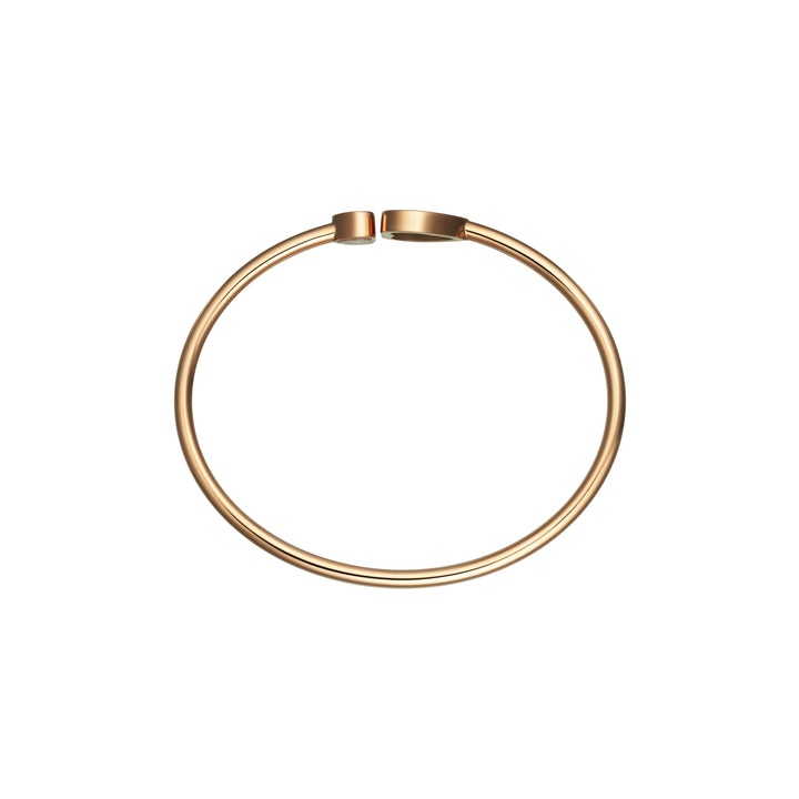 Bracelet Jonc Happy Hearts en Or Rose Turquoise reconstituée 857482-5402 - Bracelet - Chopard Joaillerie - Les Champs d'Or