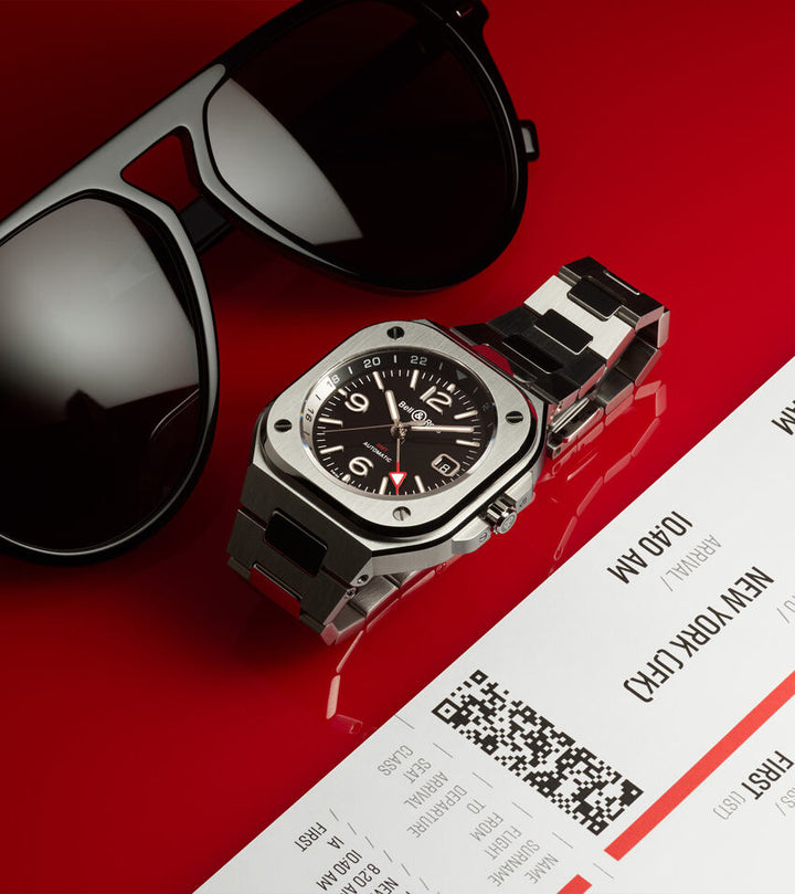 Bell & Ross - BR 05 GMT sur Bracelet Acier - Les Champs d'Or