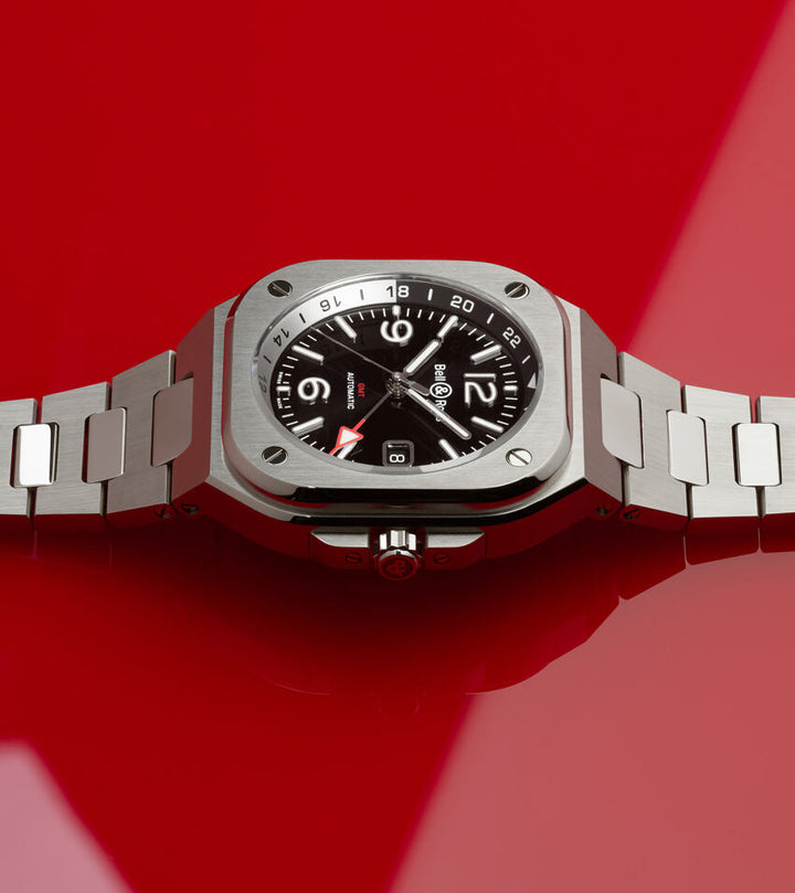 Bell & Ross - BR 05 GMT sur Bracelet Acier - Les Champs d'Or