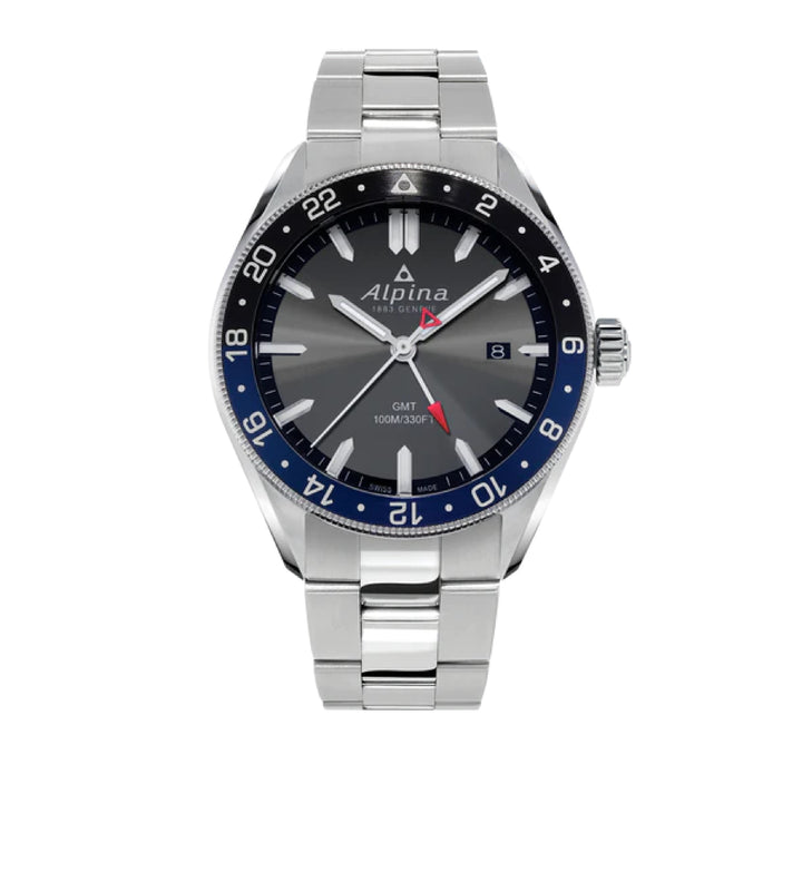 Montre Alpiner Quartz Gmt Gris - Montre - Alpina - Les Champs d'Or