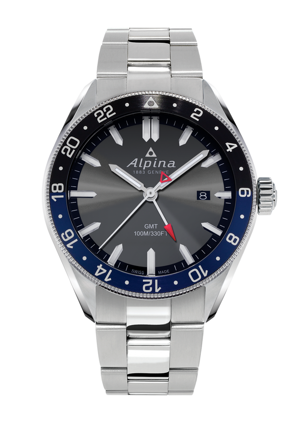 Alpina - Montre Alpiner Quartz Gmt Gris - Les Champs d'Or