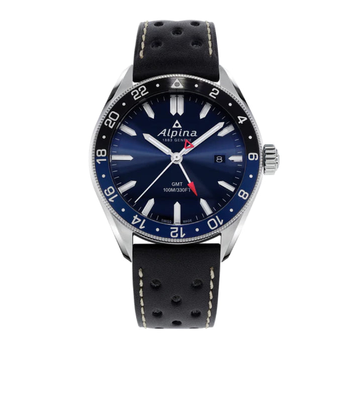 Montre Alpiner Quartz Gmt Bleu Marine - Montre - Alpina - Les Champs d'Or