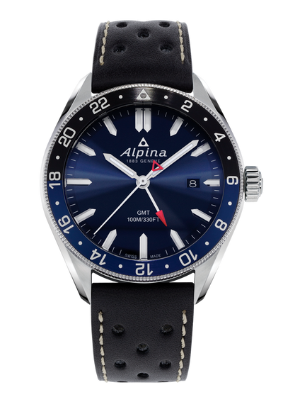 Alpina - Montre Alpiner Quartz Gmt Bleu Marine - Les Champs d'Or