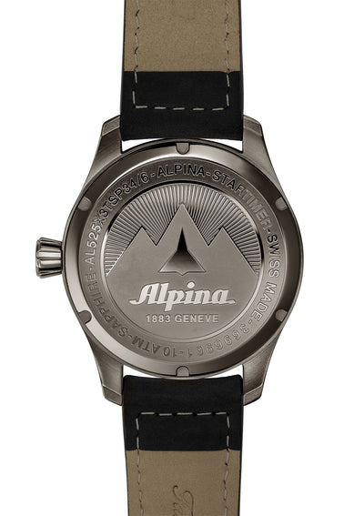Alpina - Montre Startimer Pilot Automatic Gris Foncé 40 MM - Les Champs d'Or