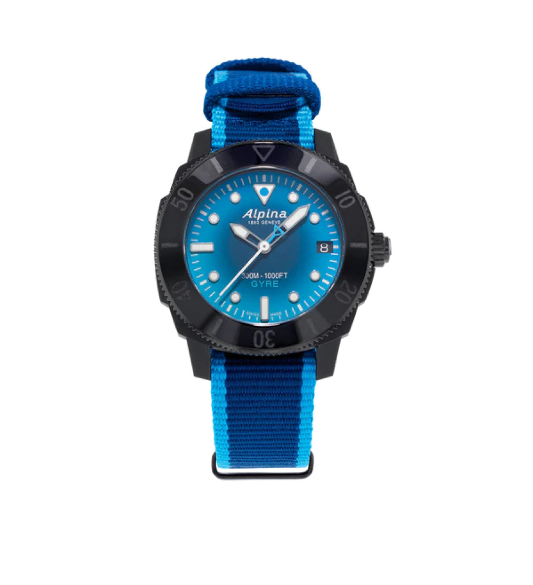 Montre Seastrong Diver Gyre Ladies Automatic Bleu Fumé - Montre - Alpina - Les Champs d'Or