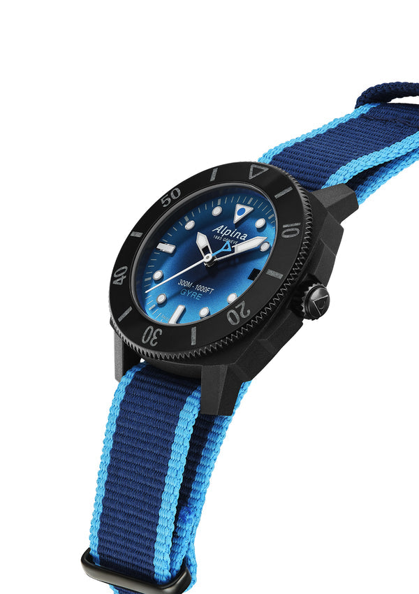 Alpina - Montre Seastrong Diver Gyre Ladies Automatic Bleu Fumé - Les Champs d'Or