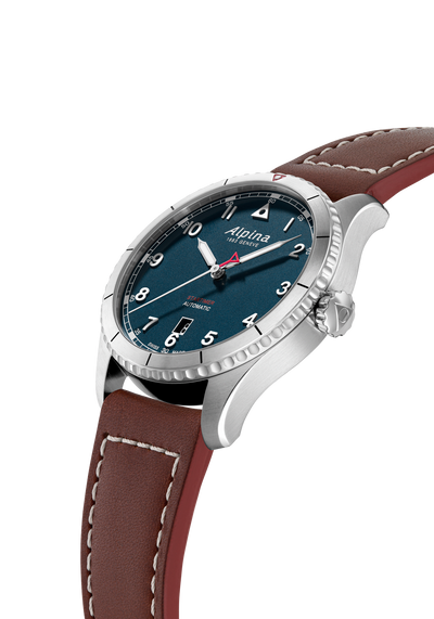 Alpina - Montre Startimer Pilot Automatic Petroleum Blue 41 MM - Les Champs d'Or