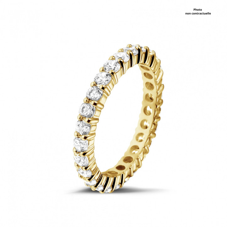 Alliance  Sertis de Diamant en Or Jaune - Les Champs d'Or - Bagues - Sublime Diamant