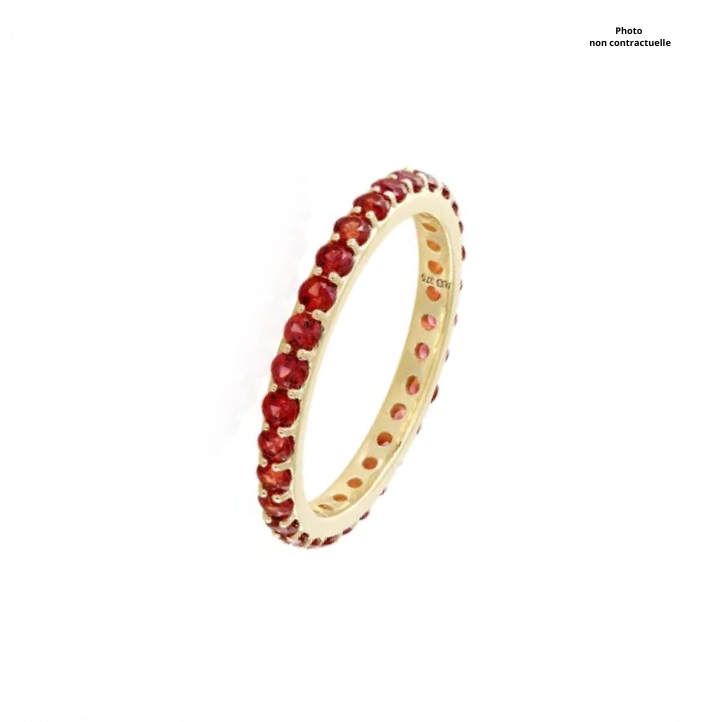 Alliance Sertis de Saphir en Or Jaune - Les Champs d'Or - Bagues - Sublime Diamant