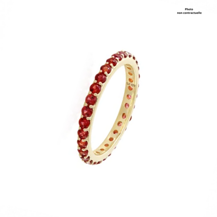 Alliance Sertis de Saphir en Or Jaune - Les Champs d'Or - Bagues - Sublime Diamant