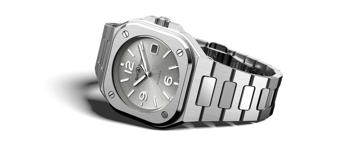 Bell & Ross - BR 05 Grey Steel Bracelet Acier Cadran Gris - Les Champs d'Or