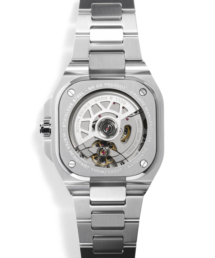 Bell & Ross - BR-X5 Ice Blue Steel Bracelet Acier - Les Champs d'Or