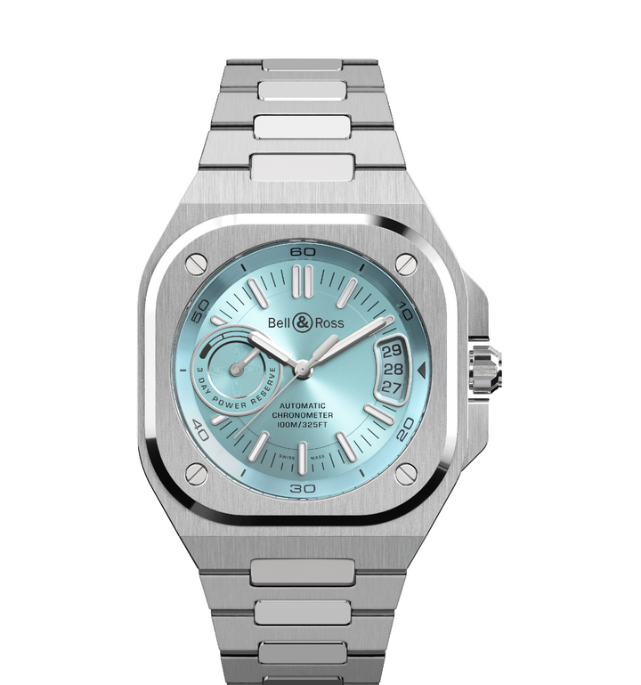 Bell & Ross - BR-X5 Ice Blue Steel Bracelet Acier - Les Champs d'Or
