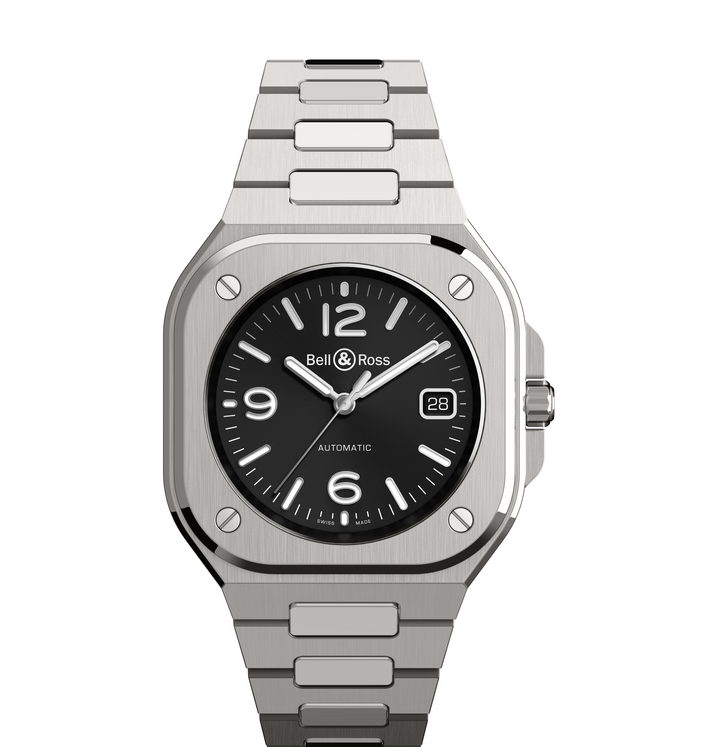 Bell & Ross - BR 05 Black Steel Bracelet Acier Cadran Noir - Les Champs d'Or