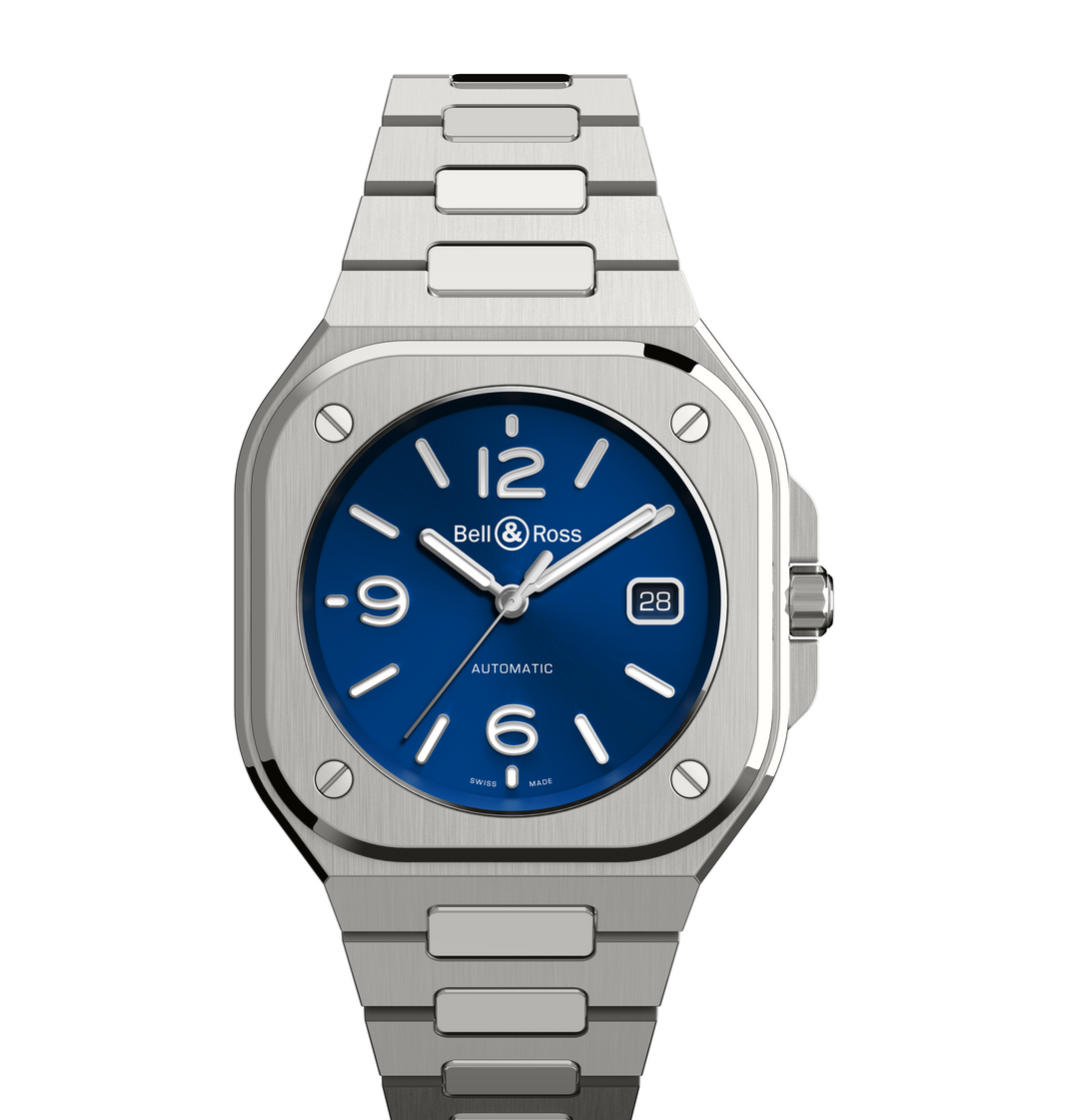 Bell & Ross - BR 05 Blue Steel Bracelet Acier Cadran Bleu - Les Champs d'Or