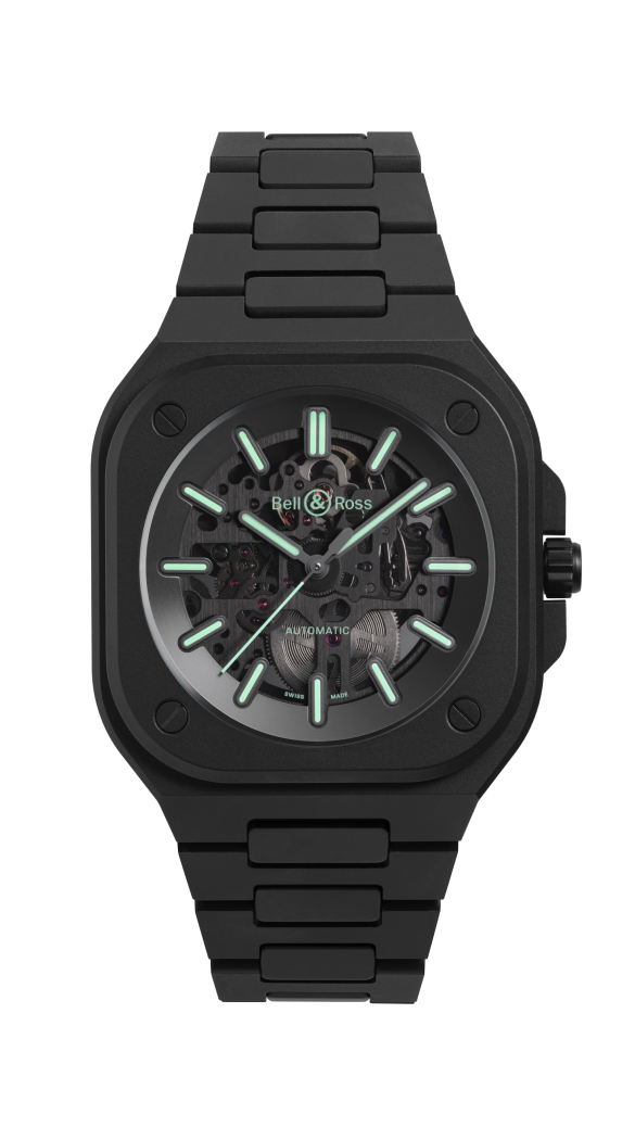 Montre BR 05 Skeleton Black Lum Ceramic