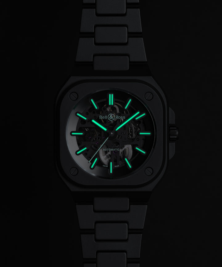 Montre BR 05 Skeleton Black Lum Ceramic
