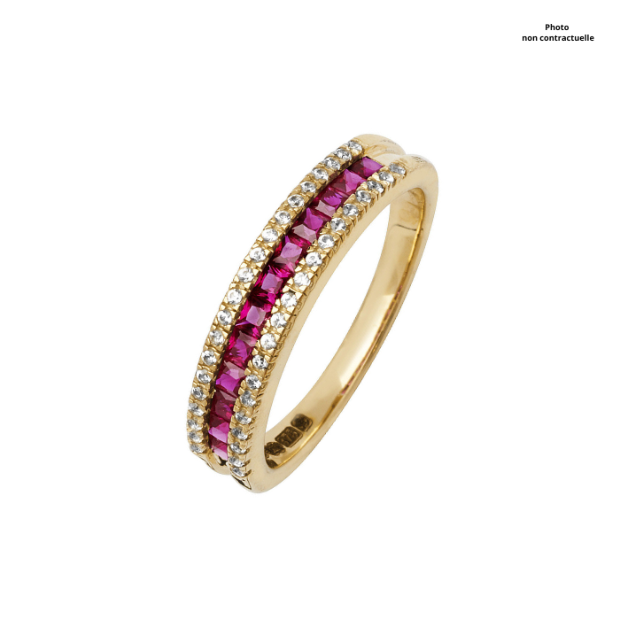 Bague Diamant et Saphir Rose - Les Champs d'Or - Bagues - Sublime Diamant
