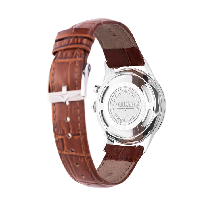 Montre Cricket Classique Brown Khaki 36MM - Vulcain - Montre - Les Champs d'Or